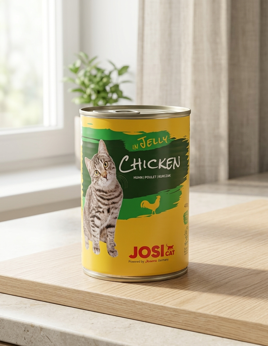 کنسرو گربه جوسی با طعم مرغ در ژله | Josi Chicken in Jelly Can