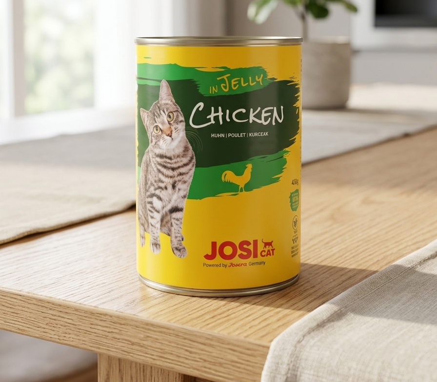 کنسرو گربه جوسی با طعم مرغ در ژله | Josi Chicken in Jelly Can