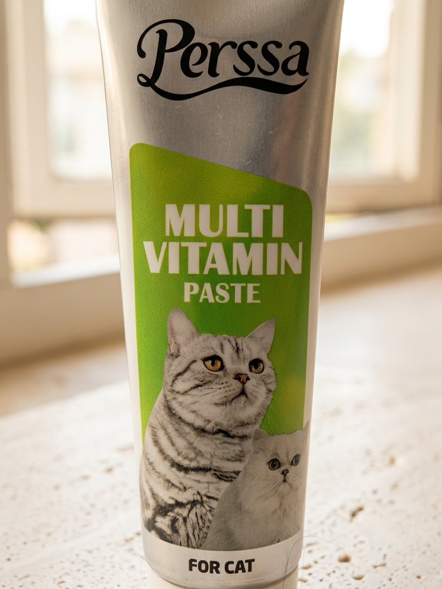 خمیر مولتی‌ویتامین پرسا (Perssa MultiVitamin Paste) | مکمل تغذیه‌ای سگ و گربه برای تأمین ویتامین‌های ضروری، تقویت سیستم ایمنی و سلامت پوست و مو