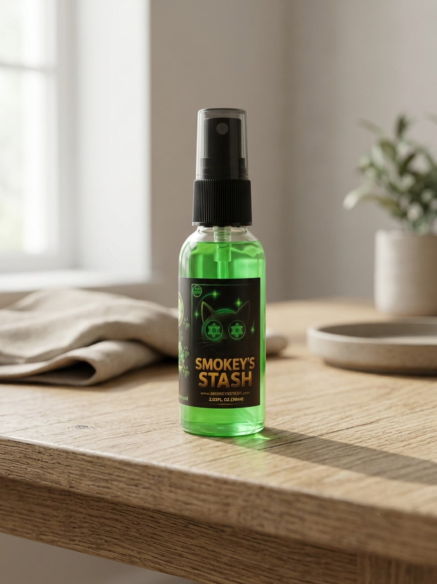 اسپری کتنیپ Smokey’s Stash (Catnip Spray) | اسپری تحریککننده طبیعی گربه با عصاره کتنیپ برای بازی و جذب فعال گربه